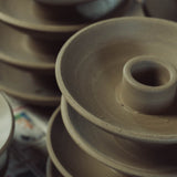 ceramic incense holder + 3 incense sticks