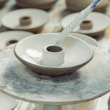 ceramic incense holder + 3 incense sticks