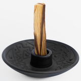 ceramic palo santo holder + 5 palo santo sticks