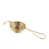 woven small brass tea strainer