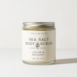 sea salt body scrub ⋙ vetiver + bergamot