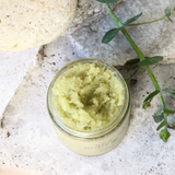 sea salt body scrub ⋙ green tea + eucalyptus