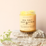 sea salt body scrub ⋙ sweet orange + bergamot