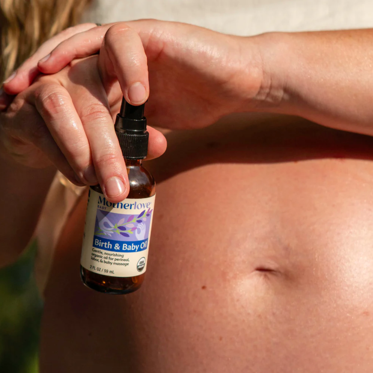 birth + baby oil