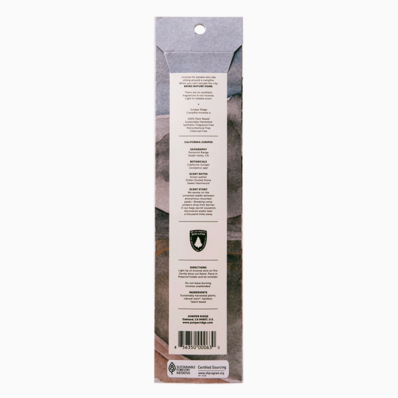 california juniper incense (20 Sticks)