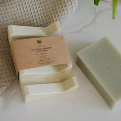 silicone draining soap dish
