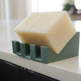silicone draining soap dish