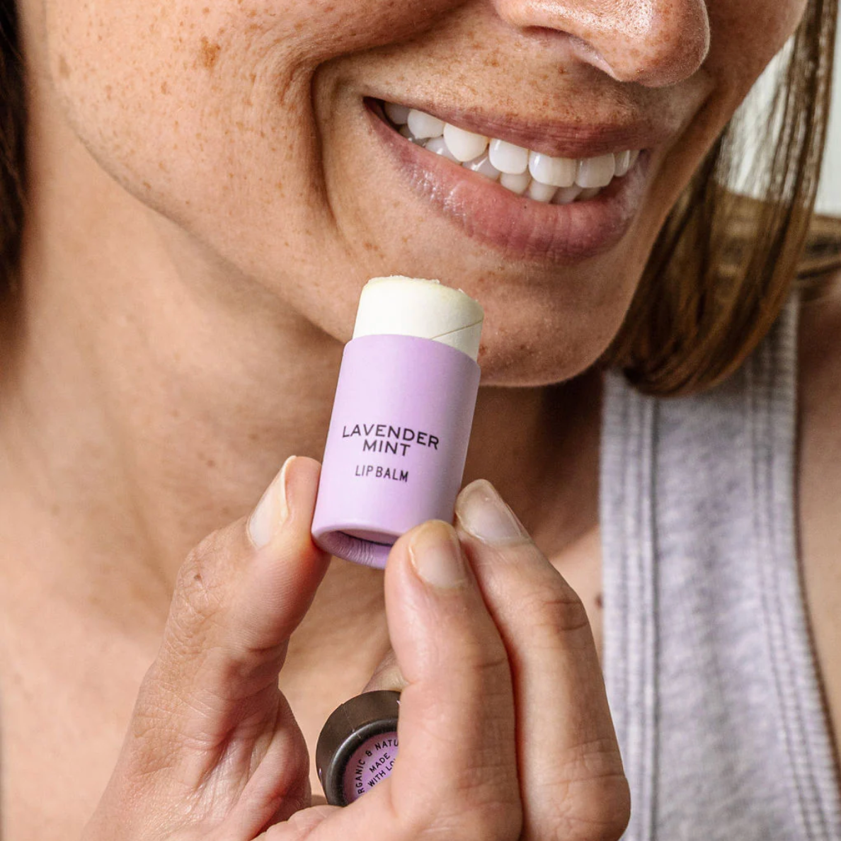 lavender mint organic lip balm