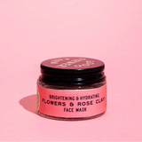 flowers + rose clay botanical face mask