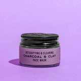 charcoal + clay botanical face mask