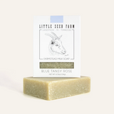 blue tansy rose bar soap