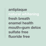 fluoride free toothpaste ⋙ charcoal + peppermint